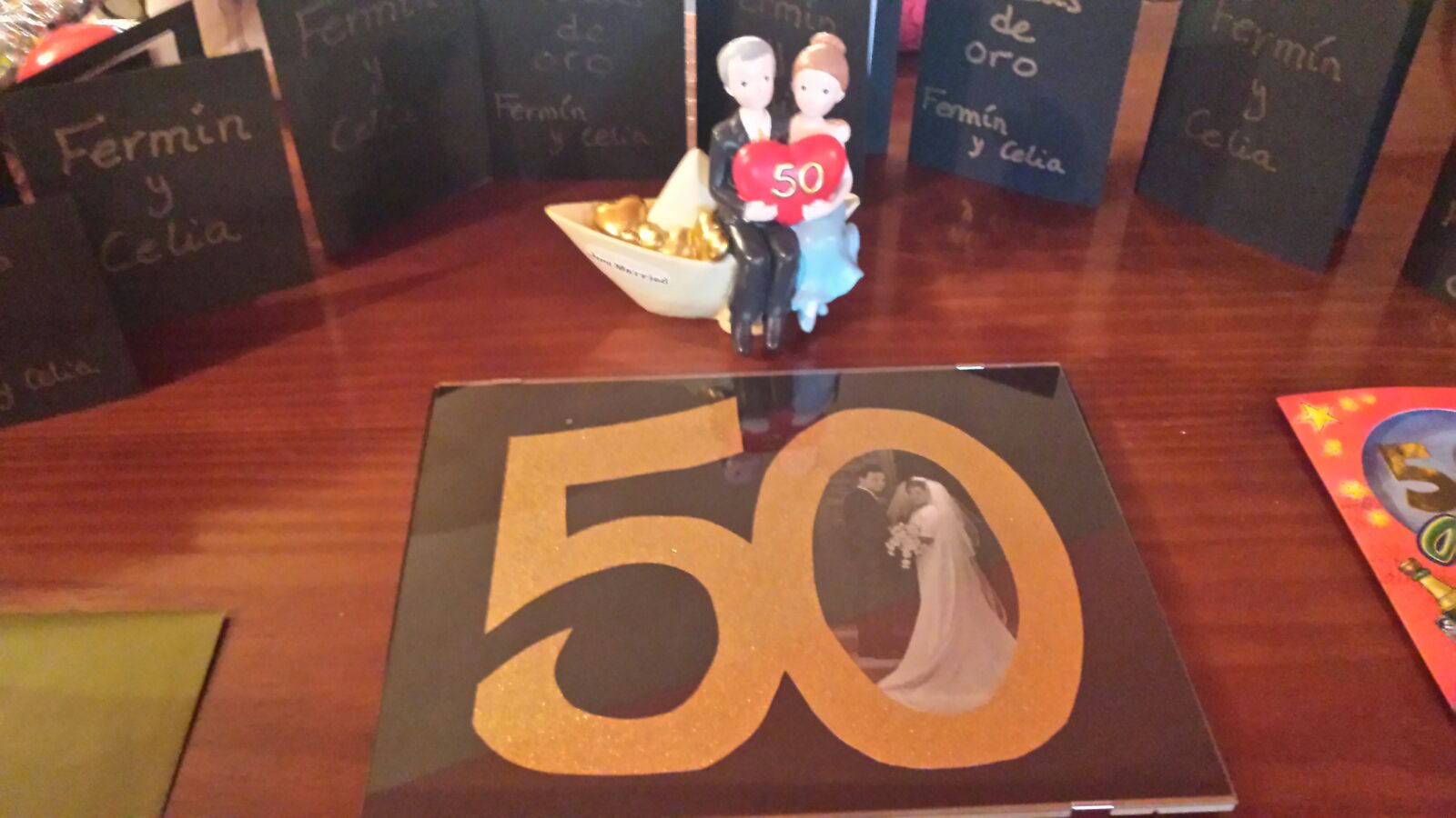 Muchas felicidades a Fermin y Celia en suite 50 aniversario